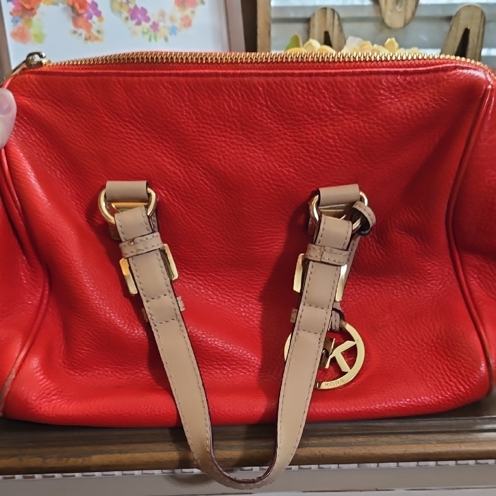 Red Leather Handbag